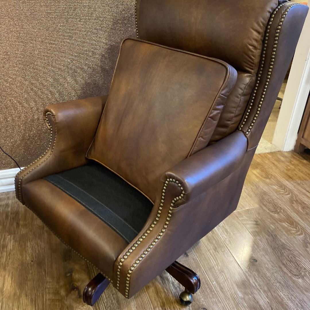 Henry Leather Office Chair Mocha image 12